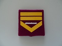 Schulterschlaufe, alte Version, Stadtpolizei St. Gallen, Unteroffizier, gummiert