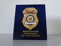 Metall Badge Rhode Island State Police, 1925-2000, 75th Anniversary