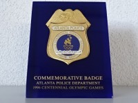 Commemorative Badge Atlanta Police Department 1996 Centennial Olympic Games