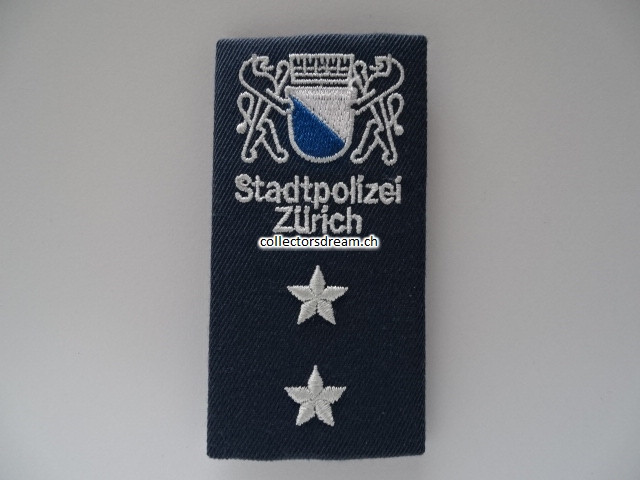 Schulterschlaufe, Stapo Zürich, Offizier, Oberleutnant