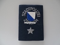 Schulterschlaufe, Stapo Zürich, Offizier, Leutnant, Stoffstern