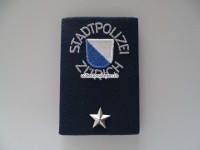 Schulterschlaufe, Stapo Zürich, Offizier, Leutnant, Metallstern