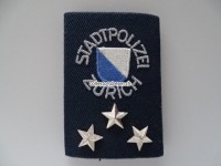 Schulterschlaufe, Stapo Zürich, Offizier, Hauptmann, Metallsterne