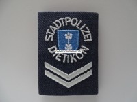 Schulterschlaufe, Stapo Dietikon, weisse Schrift
