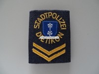 Schulterschlaufe, Stapo Dietikon, gelbe Schrift