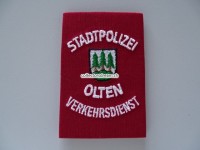 Schulterschlaufe, ehemalige Stapo Olten, Verkehrsdienst, Stoffversion