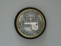 Beret Abzeichen aus Metall, Polizei Gemeinde Aesch