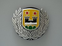 Beret Abzeichen aus Metall, Polizei Meilen