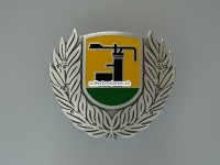 Mützen Abzeichen aus Metall, ehemalige Polizei Full-Reuenthal
