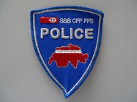 Stoffabzeichen Police SBB, Klett Version