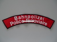 Stoffabzeichen Bahnpolizei / Police ferroviaire