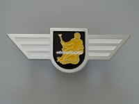 Beret Metallabzeichen Polizei Samedan / Graubünden