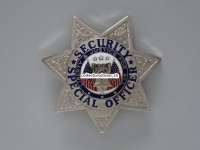 Metallabzeichen / Badge Security Special Officer