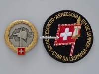 Beret Abzeichen / Emblem und Stoffabzeichen / Patch. Armeestab