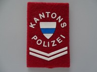 Schulterschlaufe / Patte Kapo Zug, Kpl. gummierte Version