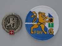 Beret Abzeichen / Emblem und Stoffabzeichen / Patch. Felddivision 6