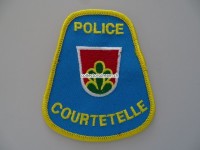 Patch / Stoffabzeichen Courtetelle Police / Jura