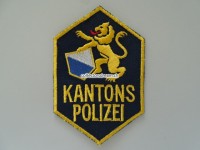 Patch / Stoffabzeichen Kapo Zürich, gelber Rand