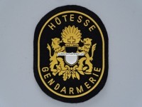 Patch / Stoffabzeichen Gendarmerie Fribourg Hotesse, gummiert