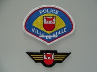 Patch / Stoffabzeichen Police Ville de Bulle, 2-er Set