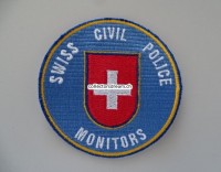 Patch / Stoffabzeichen Swiss Civil Monitors