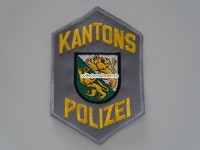 Patch / Stoffabzeichen Kapo Thurgau, hellgrauer Stoff