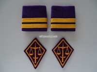 Patten / Schlaufen Paar Oberstleutnant Militärjustiz