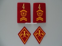 Patten / Schlaufen Paar Adjutant Festungsartillerie
