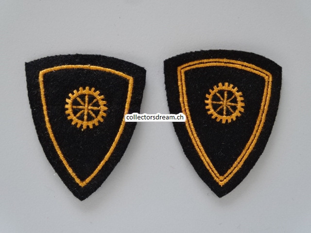 Oberarm Spezialisten Abzeichen 2-er Set Fahrradmechaniker Ord. 1949