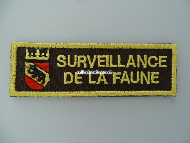 Patch / Stoffabzeichen Surveillance de la Faune Bern