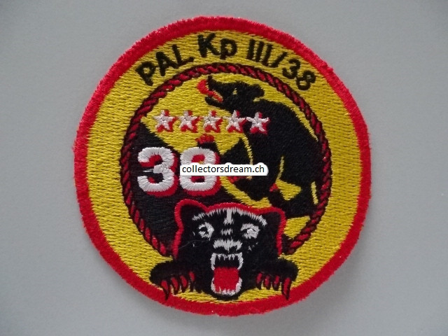 Patch / Stoffabzeichen Schweizer Armee PAL Kp III/38