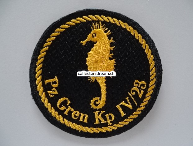 Patch / Stoffabzeichen Schweizer Armee Pz Gren Kp IV/23