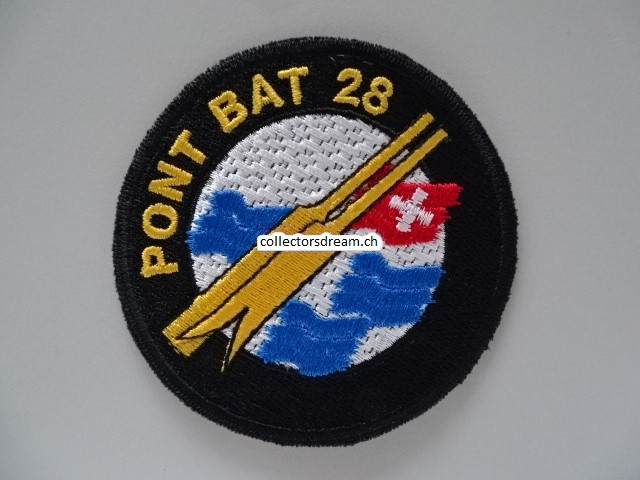 Patch / Stoffabzeichen Schweizer Armee PONT BAT 28