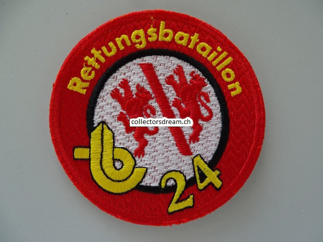 Patch / Stoffabzeichen Schweizer Armee Rettungsbataillon 24