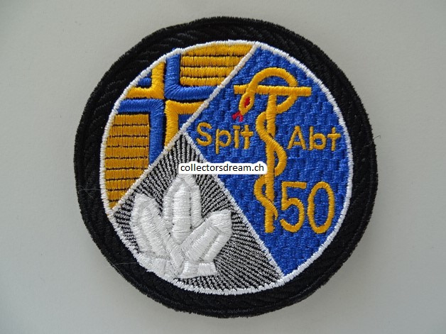 Patch / Stoffabzeichen Schweizer Armee Spit Abt 50