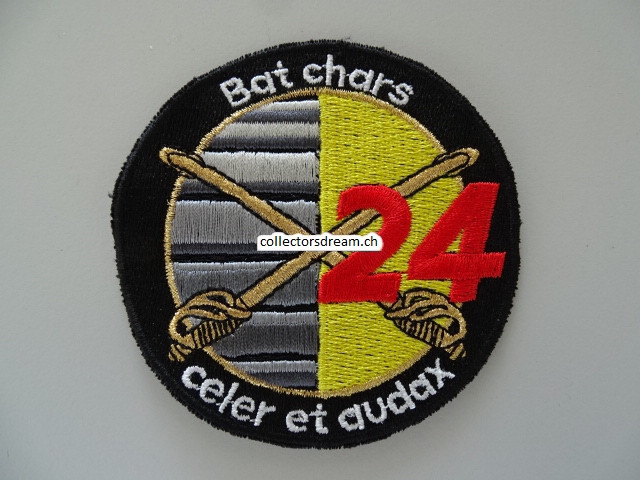 Patch / Stoffabzeichen Schweizer Armee Bat chars 24
