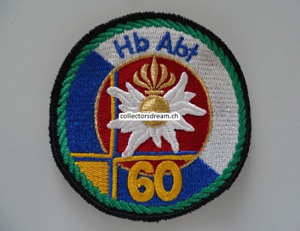 Patch / Stoffabzeichen Schweizer Armee Hb Abt 60