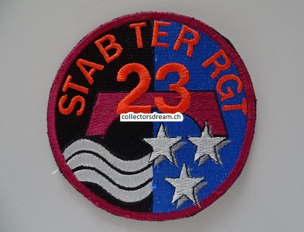 Patch / Stoffabzeichen Schweizer Armee STAB TER RGT 23