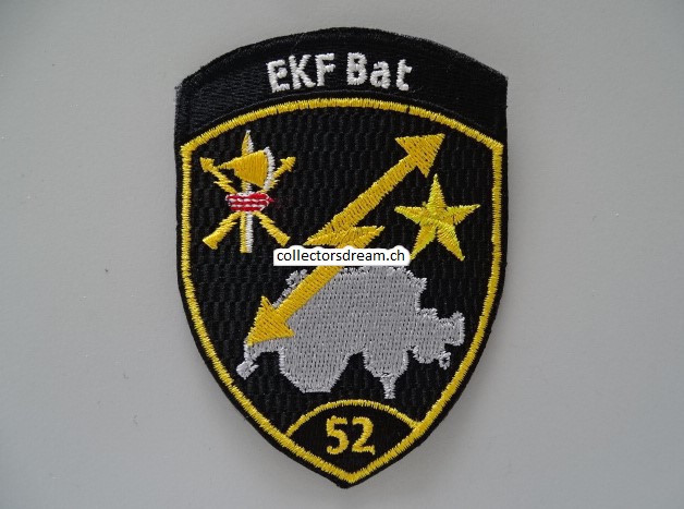 Patch / Stoffabzeichen Schweizer Armee EKF Bat 52
