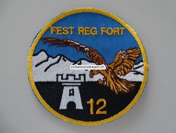 Patch / Stoffabzeichen Schweizer Armee FEST REG FORT 12