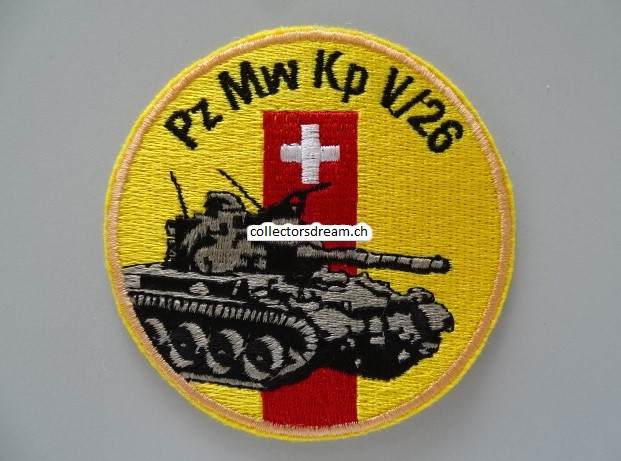 Patch / Stoffabzeichen Schweizer Armee Pz Mw Kp V/26