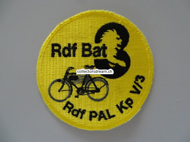Patch / Stoffabzeichen Schweizer Armee Rdf Bat 3 Rdf PAL Kp V/3