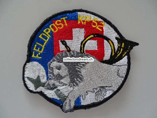 Patch / Stoffabzeichen Schweizer Armee Feldpost Kp 52