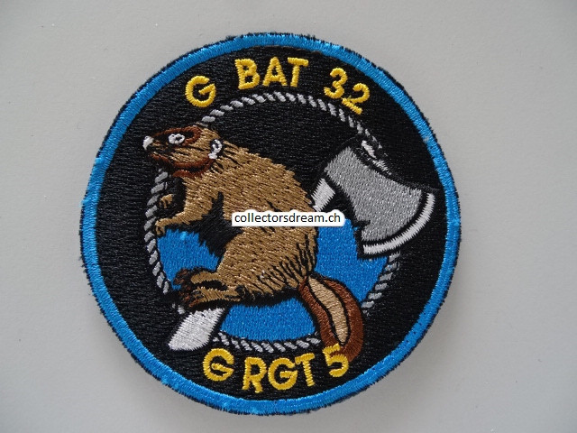 Patch / Stoffabzeichen Schweizer Armee G BAT 32 G RGT 5