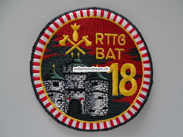 Patch / Stoffabzeichen Schweizer Armee RTTG BAT 18