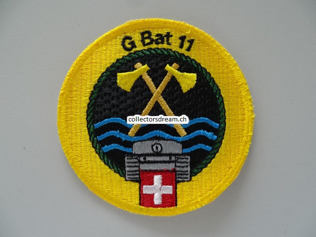Patch / Stoffabzeichen Schweizer Armee G Bat 11