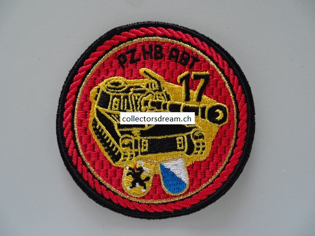 Patch / Stoffabzeichen Schweizer Armee PZ HB ABT 17