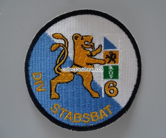 Patch / Stoffabzeichen Schweizer Armee DIV 6 STABSBAT