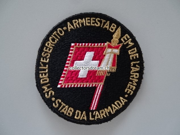 Patch / Stoffabzeichen Schweizer Armee, Armeestab