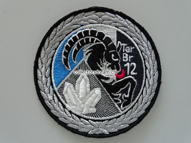 Patch / Stoffabzeichen Schweizer Armee Ter Br 12